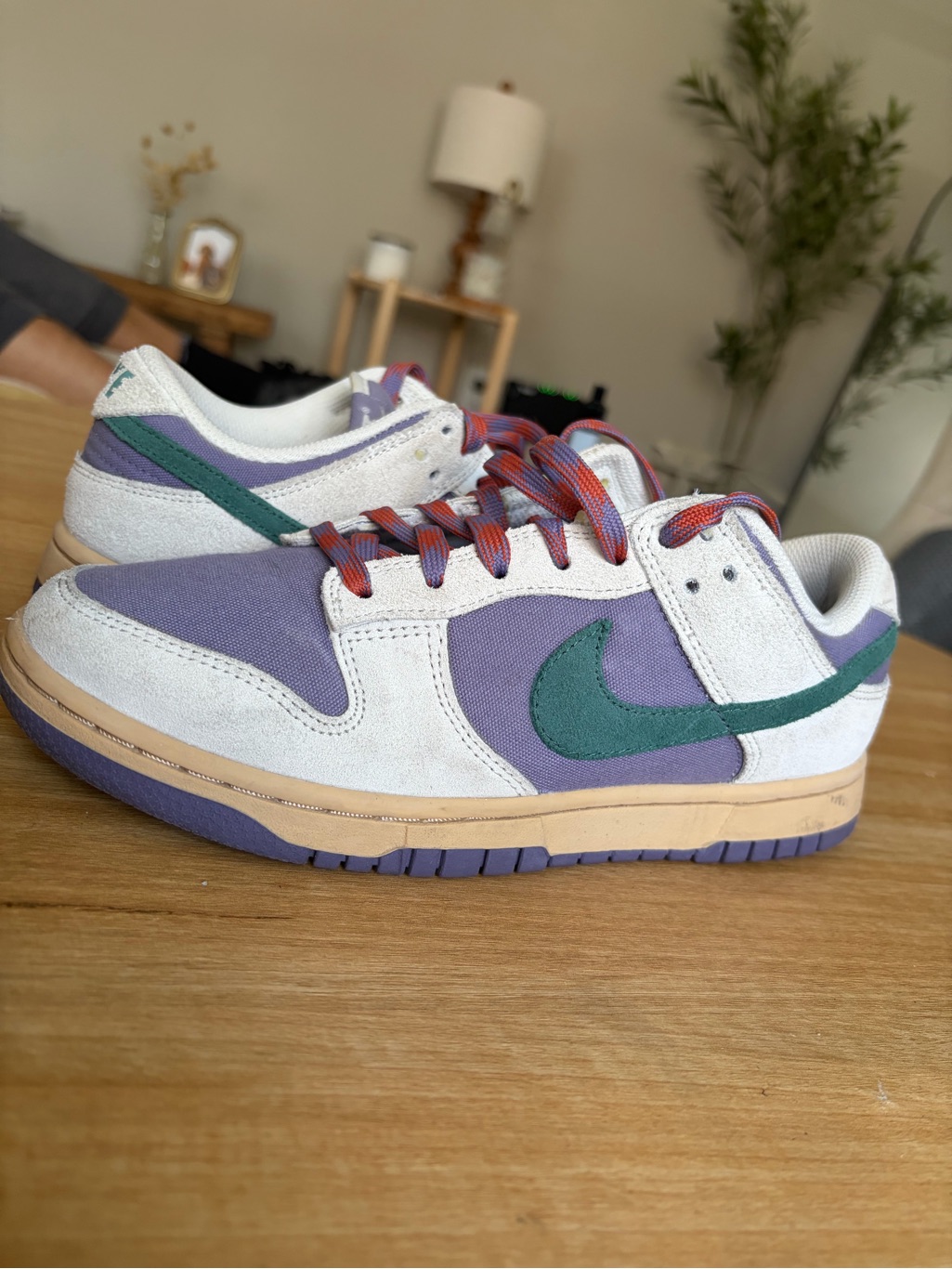 Nike Women’s Purple And Green Low Top Sneakers